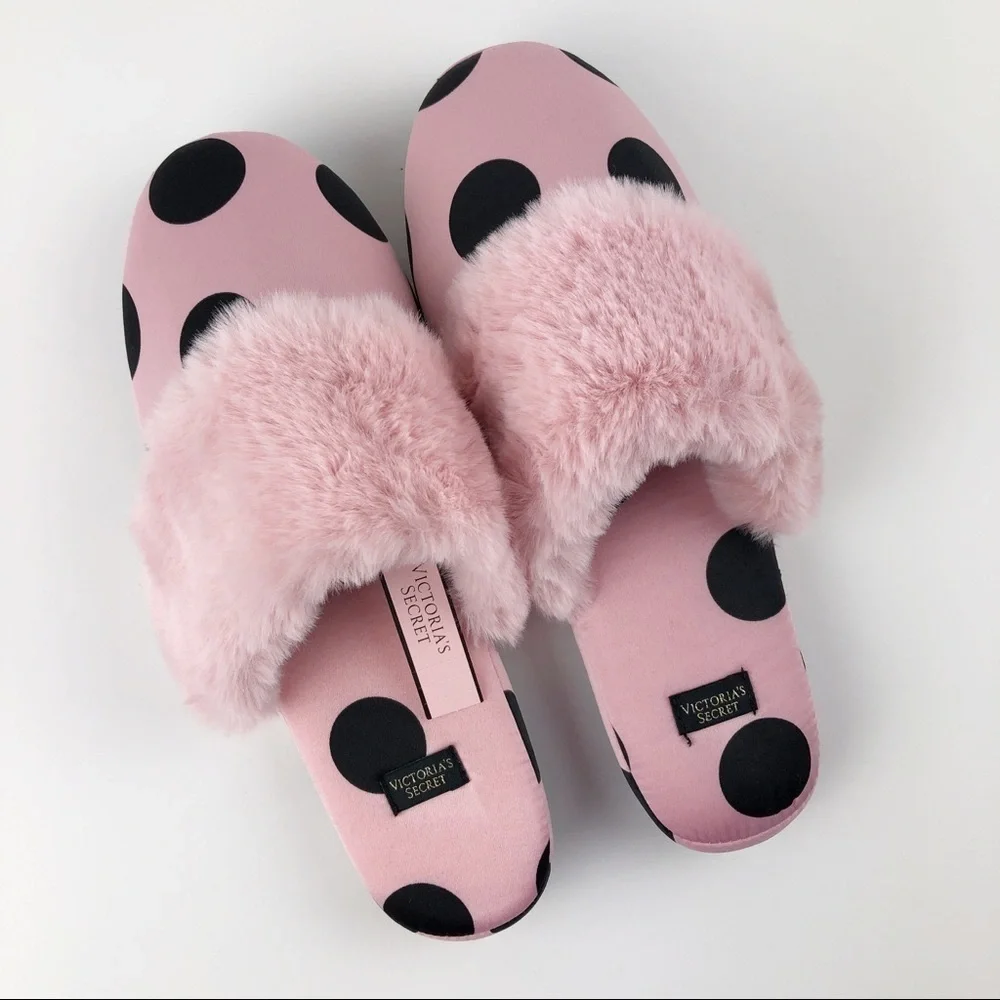 VICTORIA'S SECRET Polka dots Satin Slippers - Picture 5 of 8